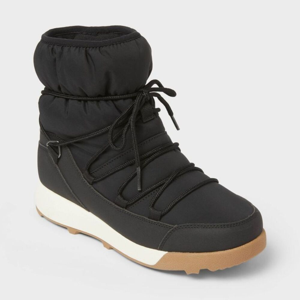 Women’s Cara Boots with Memory Foam Insole - All In Motion Black 8